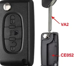 Sleutelbehuizing geschikt voor Citroen/Peugeot
