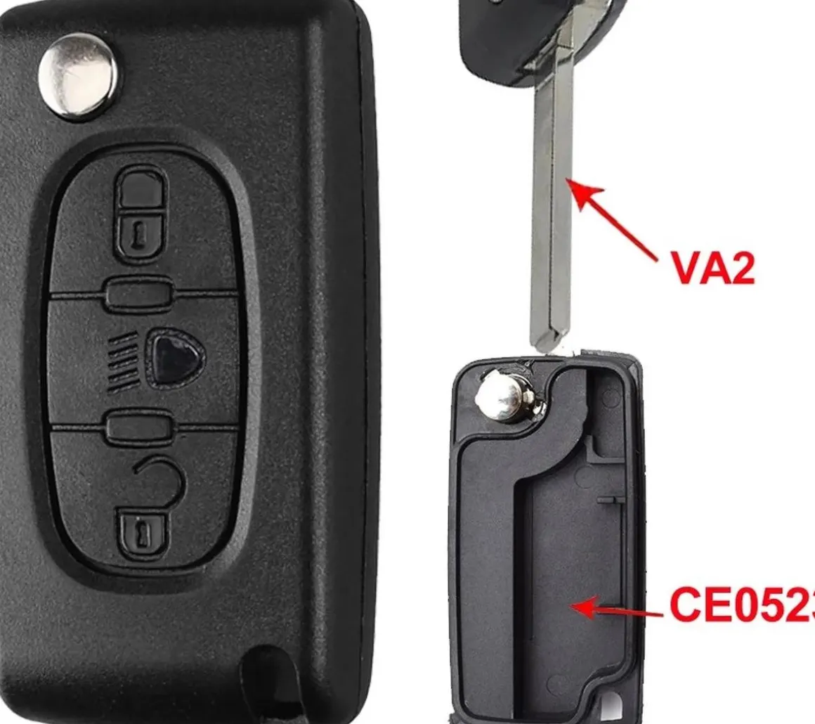 Sleutelbehuizing geschikt voor Citroen/Peugeot