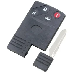 Smart key behuizing 4 knops geschikt voor Mazda