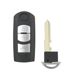 Smart key behuizing 3 knops geschikt voor Mazda
