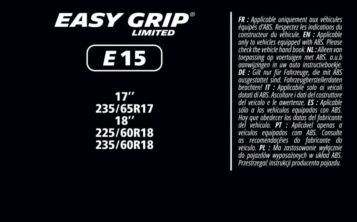 Sneeuwkettingen - Easy Grip- EG-E15