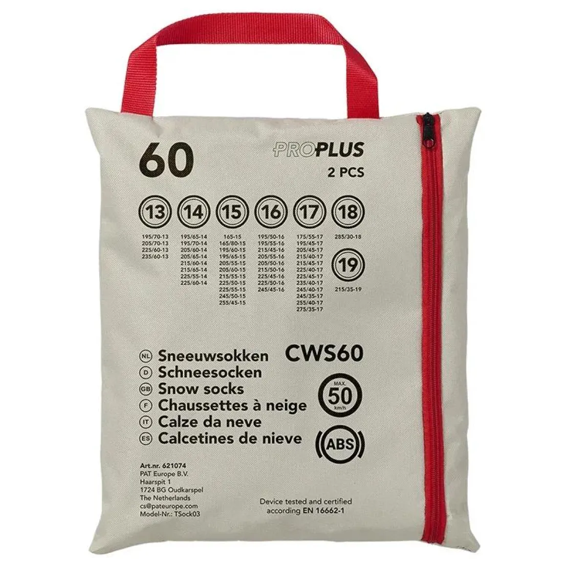 Sneeuwsokken Auto - CWS60 - Set van 2