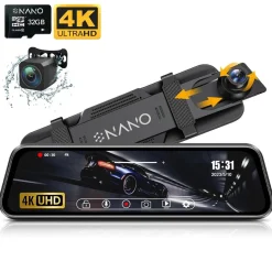 T55 4K 2CH Full Mirror Wifi GPS 32gb dashcam