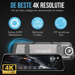 T55 4K 2CH Full Mirror Wifi GPS 32gb dashcam