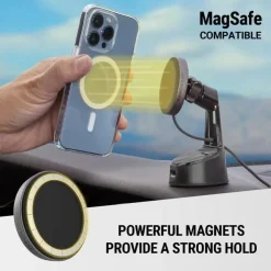 telefoonhouder magneetlader zuignap