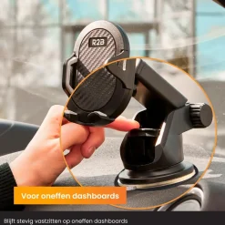 Telefoonhouders Auto Zuignap + Dashboardpad
