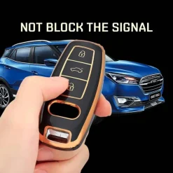 TPU Sleutelhoesje voor Audi goud D3