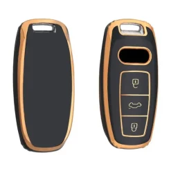 TPU Sleutelhoesje voor Audi goud D3