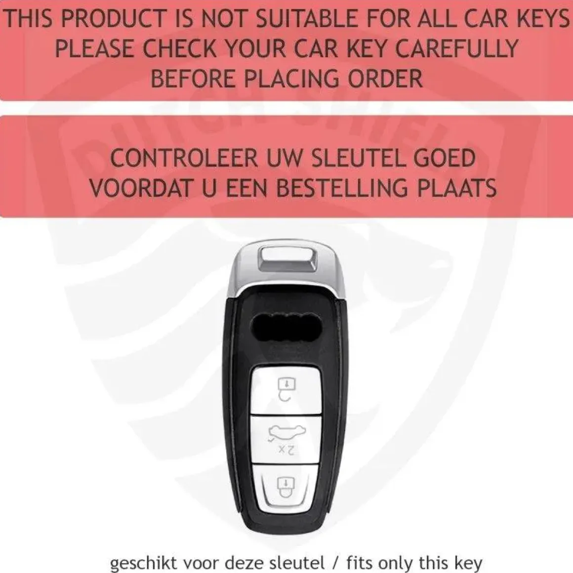 TPU Sleutelhoesje voor Audi zwart D3