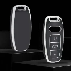 TPU Sleutelhoesje voor Audi zwart D3