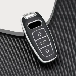 TPU Sleutelhoesje voor Audi zwart D3