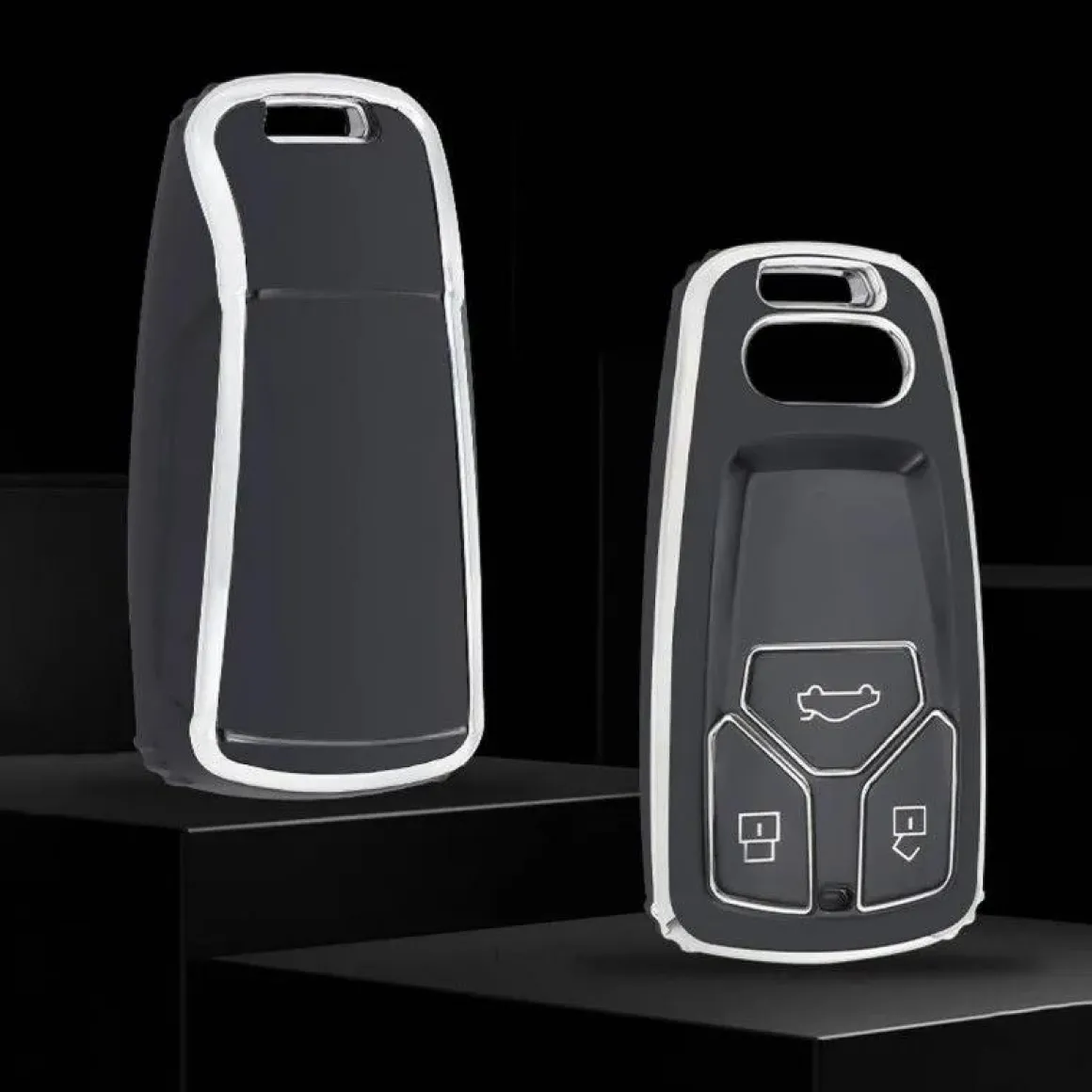 TPU Sleutelhoesje voor Audi zwart B3