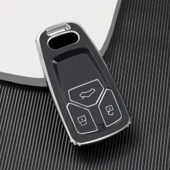 TPU Sleutelhoesje voor Audi zwart B3