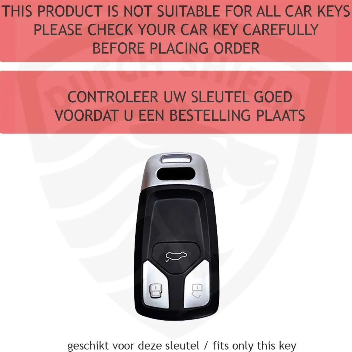 TPU Sleutelhoesje voor Audi zwart B3