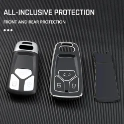 TPU Sleutelhoesje voor Audi zwart B3
