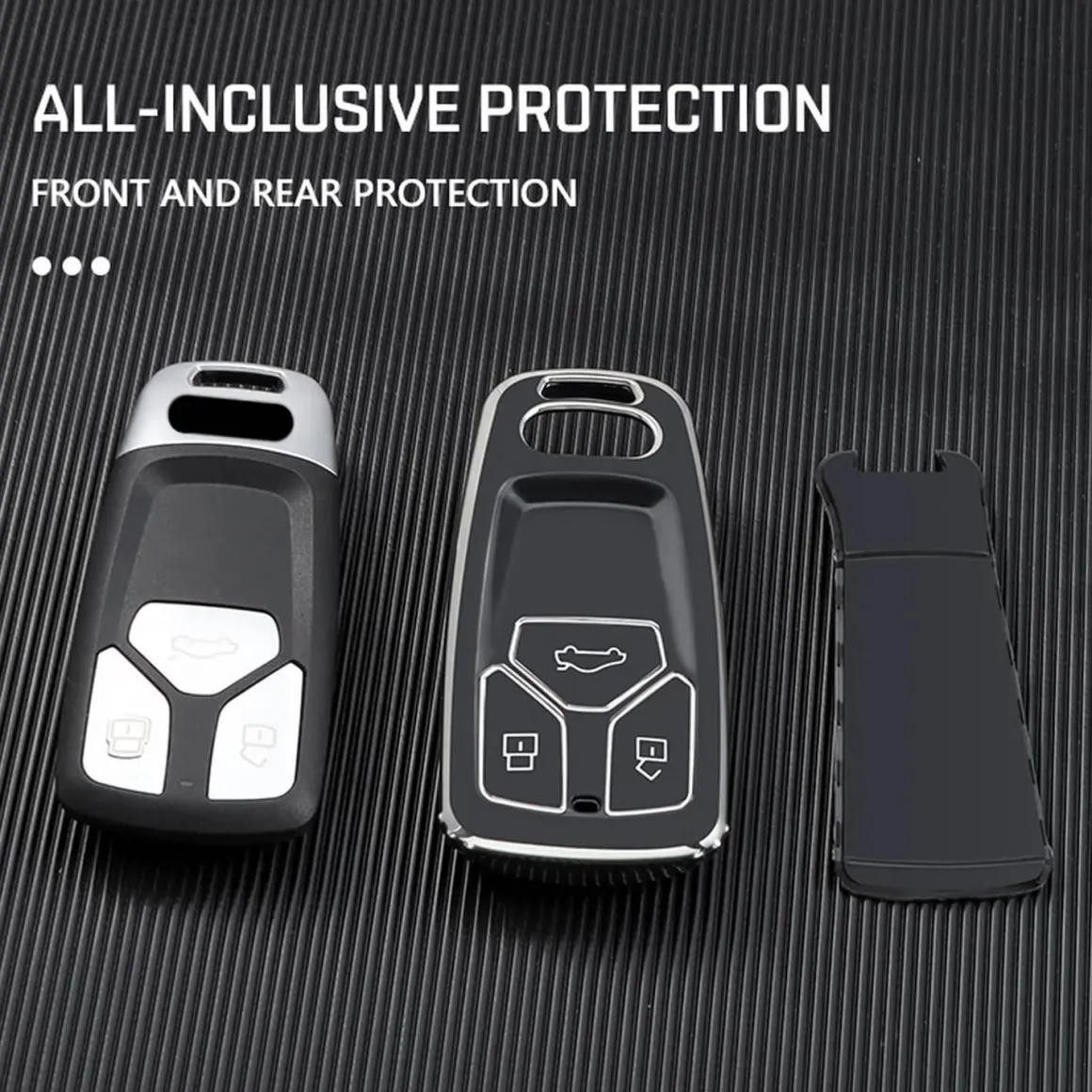 TPU Sleutelhoesje voor Audi zwart B3