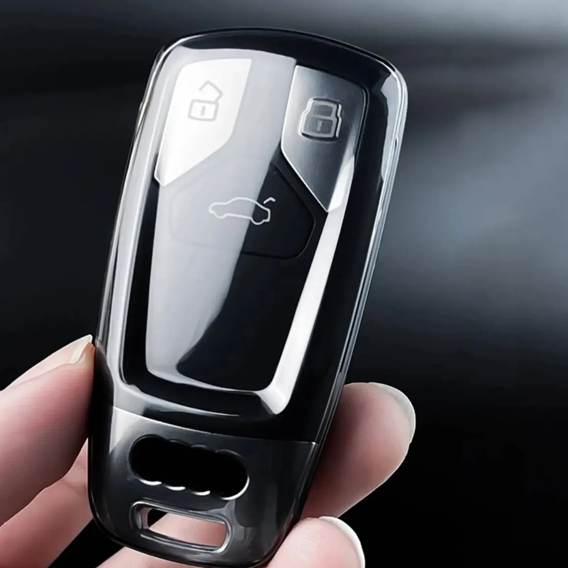 TPU Sleutelhoesje voor Audi clear 4