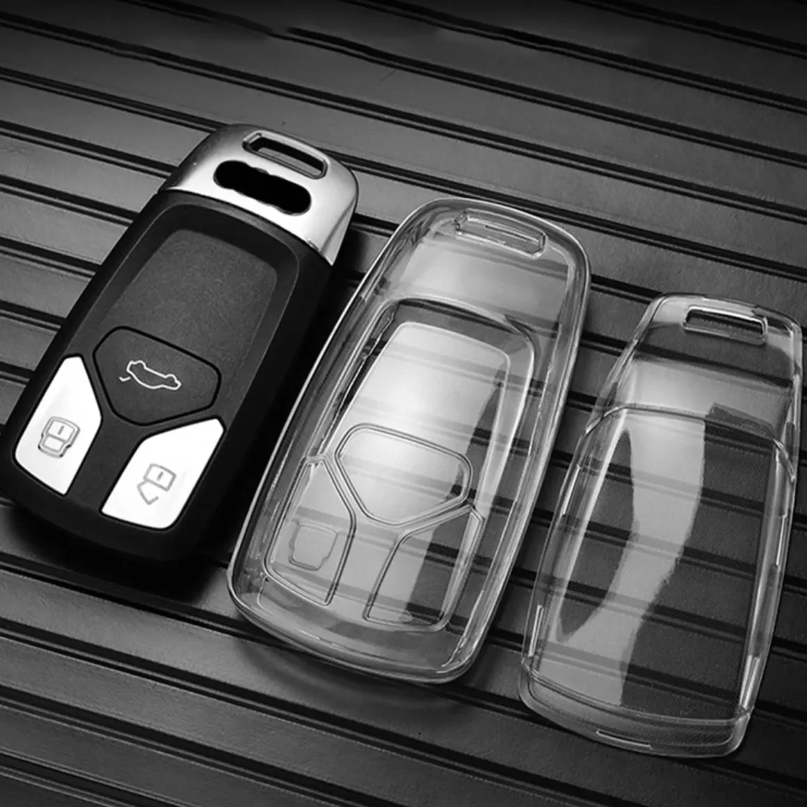 TPU Sleutelhoesje voor Audi clear 4
