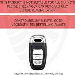 TPU Sleutelhoesje voor Audi zwart A3