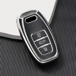 TPU Sleutelhoesje voor Audi zwart A3