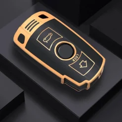 TPU Sleutelhoesje voor Bmw goud E4