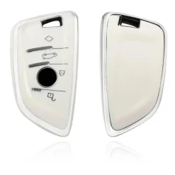 TPU Sleutelhoesje voor Bmw i serie wit B4A-NEW