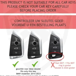 TPU Sleutelhoesje voor Bmw goud B4A