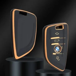 TPU Sleutelhoesje voor Bmw goud B4A