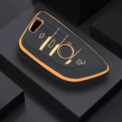 TPU Sleutelhoesje voor Bmw goud B4A