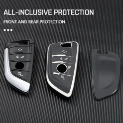TPU Sleutelhoesje voor Bmw i serie zwart B4A-NEW