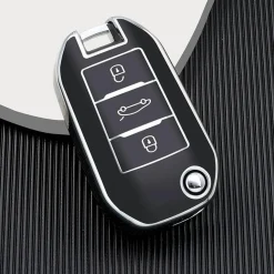 TPU Sleutelhoesje voor Citroën zwart A3