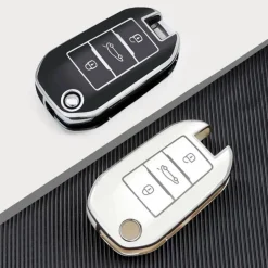 TPU Sleutelhoesje voor Citroën zwart A3