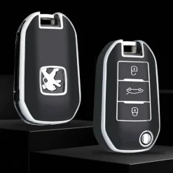 TPU Sleutelhoesje voor Citroën zwart A3