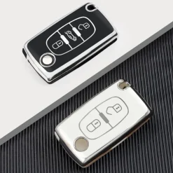 TPU Sleutelhoesje voor Citroën zwart D3