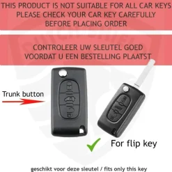 TPU Sleutelhoesje voor Citroën goud D3