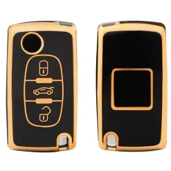 TPU Sleutelhoesje voor Citroën goud D3