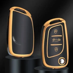 TPU Sleutelhoesje voor Citroën goud C3