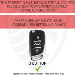 TPU Sleutelhoesje voor Citroën goud C3