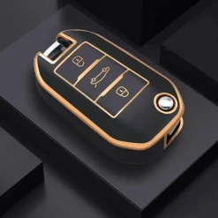 TPU Sleutelhoesje voor Citroën goud A3