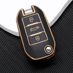 TPU Sleutelhoesje voor Citroën goud A3