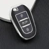 TPU Sleutelhoesje voor Citroën zwart B3