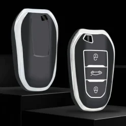 TPU Sleutelhoesje voor Citroën zwart B3
