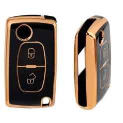 TPU Sleutelhoesje voor Citroën goud D2