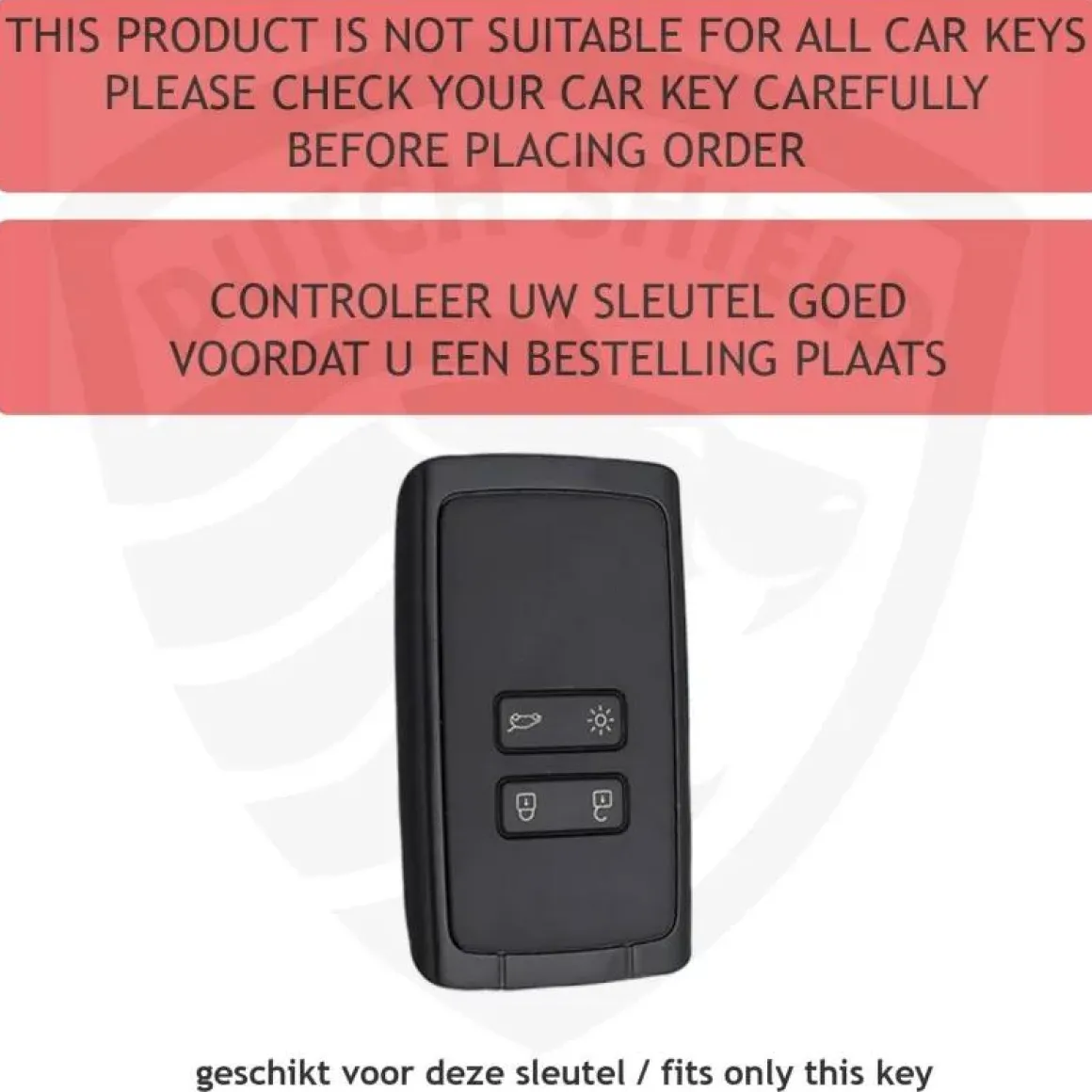 TPU Sleutelhoesje voor Dacia zwart A4