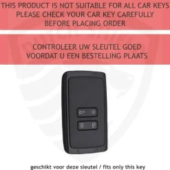 TPU Sleutelhoesje voor Dacia wit A4
