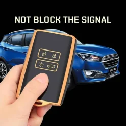 TPU Sleutelhoesje voor Dacia wit A4