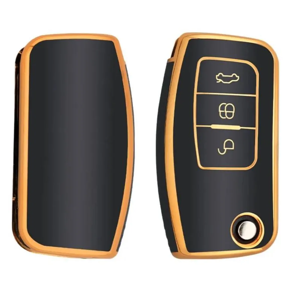 TPU Sleutelhoesje voor Ford goud G3
