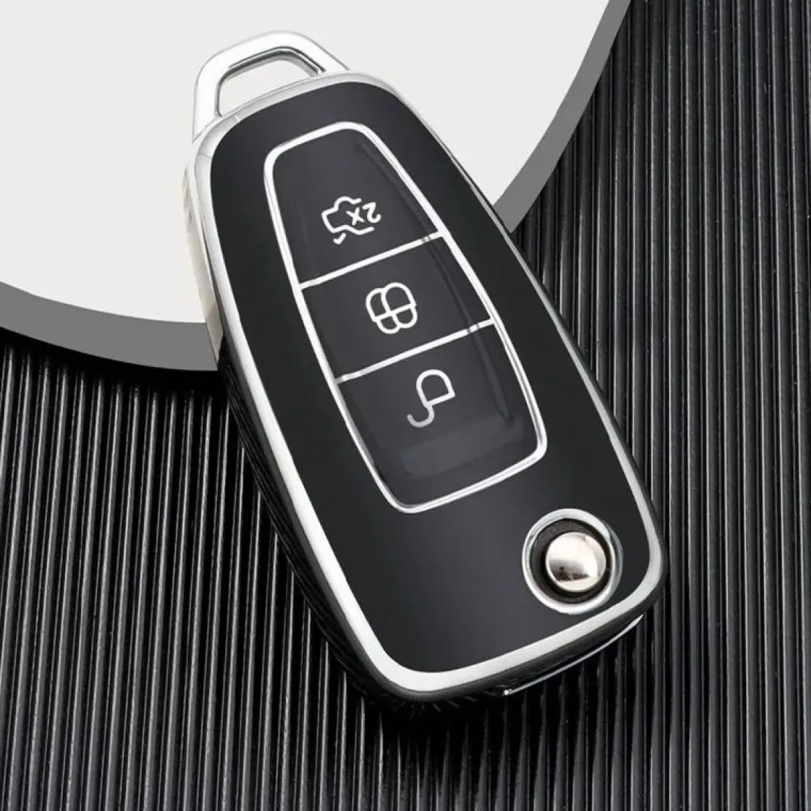 TPU Sleutelhoesje voor Ford zwart E3