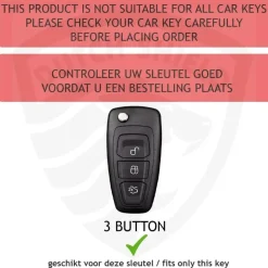 TPU Sleutelhoesje voor Ford zwart E3