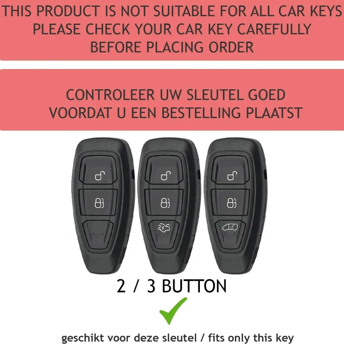 TPU Sleutelhoesje voor Ford clear 330